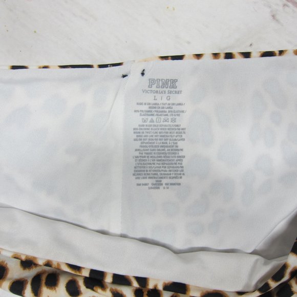 PINK Victoria's Secret Leopard Print Bikini TOP - Picture 9 of 9